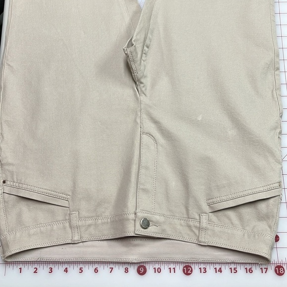 CHICO'S "So Lifting"  Control Panel Straight Leg Stretch Khaki Jean SZ 14 Short - Picture 15 of 16